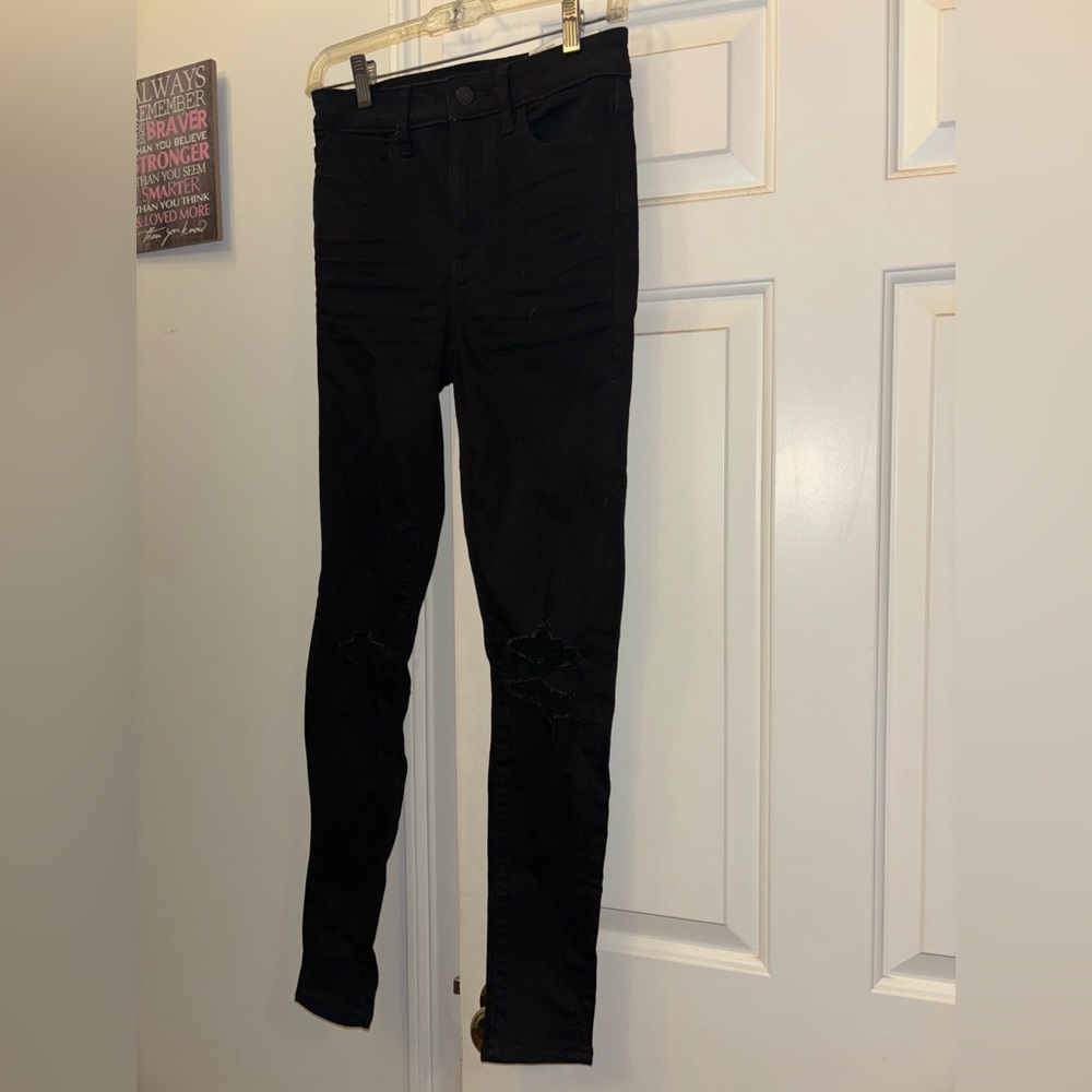 American Eagle Outfitters Black Next Level Stretch Jeans